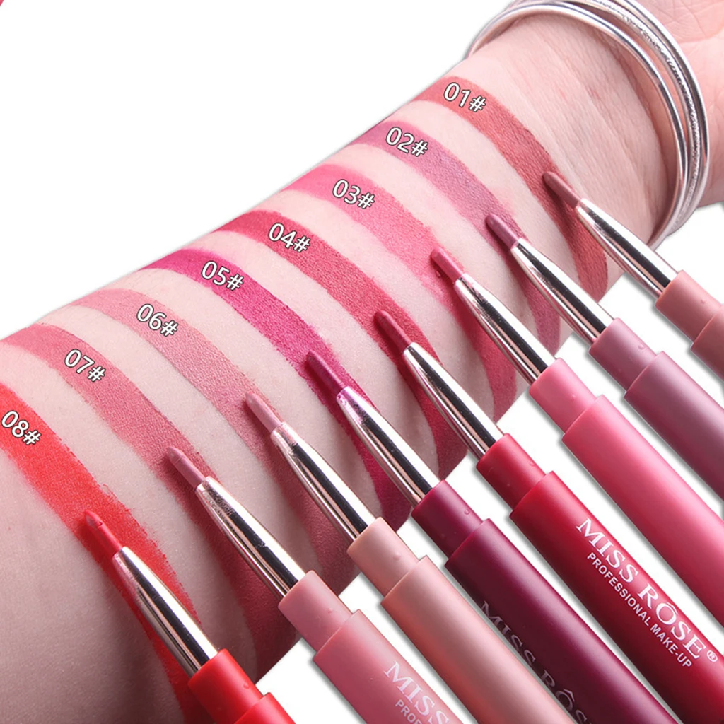 1pc Dual Head Lipstick Lip Liner For Casual Life Non-stick Cup Matte Moisturizing Double Head Waterproof Lasting Lip Liner 1pc Dual Head Lipstick Lip Liner For Casual Life Non-stick Cup Matte Moisturizing Double Head Waterproof Lasting Lip Liner