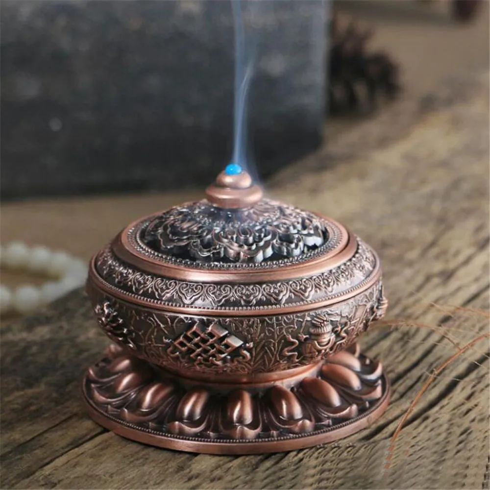 Various Copper Church Alloy Ceramic Buddhism Incense Burner Holder Plate Decor 