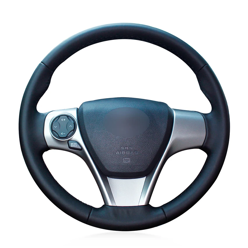 

Hand-stitched Black Artificial Leather Car Steering Wheel Cover for Toyota Camry 2012 2013 2014 Venza 2013 2014 2015