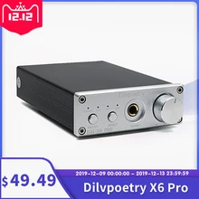 Dilvpoetry DAC-X6 pro усилитель для наушников dac Мини HIFI USB DAC декодер TPA6120A2 USB коаксиальный оптический выход RCA OPA2134 AMP