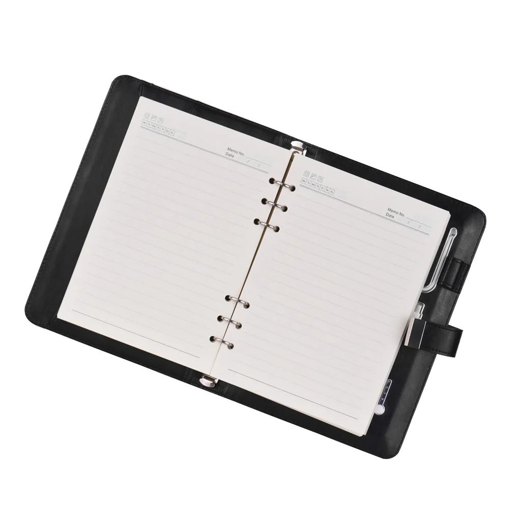 

Multi Functional Power Bank Notebook Business PU Leather Journal Note Book Planner with 8000 mAh Power Capacity Compatible