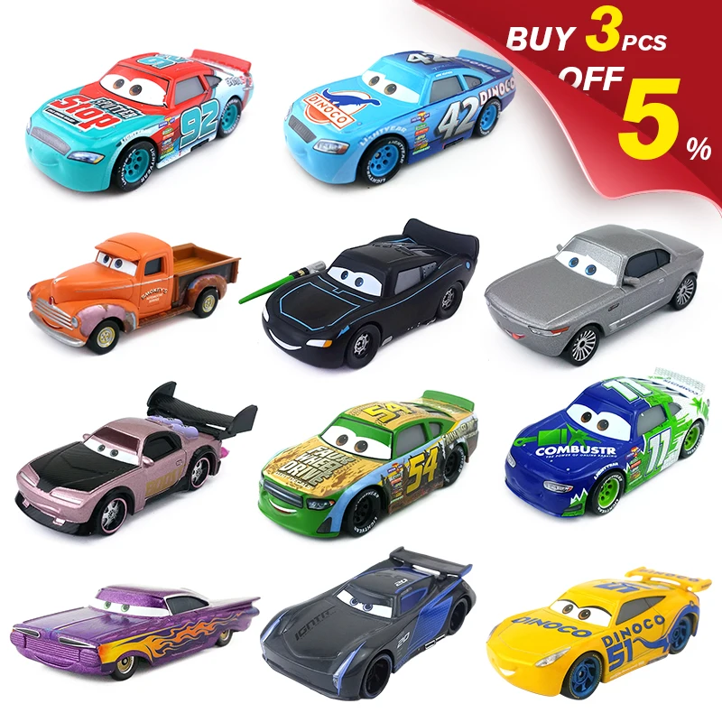 New Disney Pixar Cars 3 35 Style Lightning McQueen Grem Boost Jackson Storm Smokey Diecast Metal Car Kid Model Birthday Gift Toy |