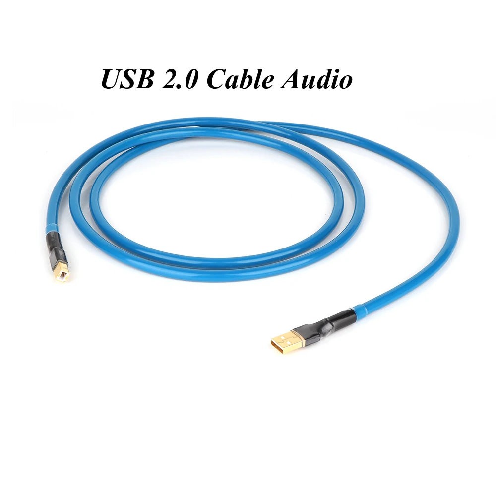 HI-End Silver Plated USB CABLE USB2.0 A to B Digital Audio DAC Cable Professional 2.0 Turntable Lead | Электроника