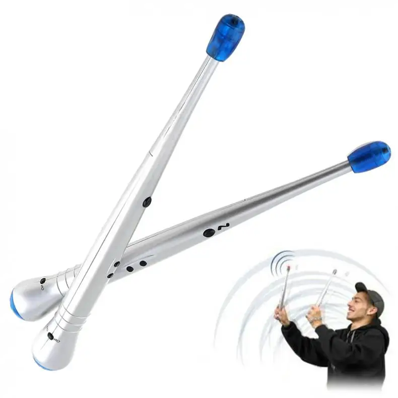 2pcs Electronic Drumsticks Create Drum Sticks Crash & Snare Sounds with Sensitive Tip Speaker Percussion Instruments