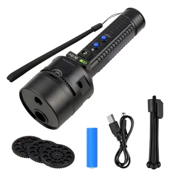 

Portable Landscape Lights Christmas Projector Lights Rechargeable Anime Projector Flashlight for Halloween Xmas Decor #