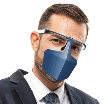 

Reuseable Face protection mask anti splash spray Fashion creative protective PE anti dust protective masks