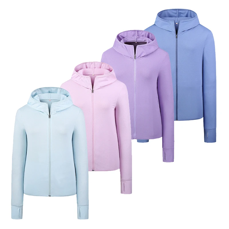 TRVLWEGO Long Sleeve Hoody Summer Women Sun UV Protection Quick Dry Jacket Clothing Men Hooded Breathable Thin Beach Sweatshirt