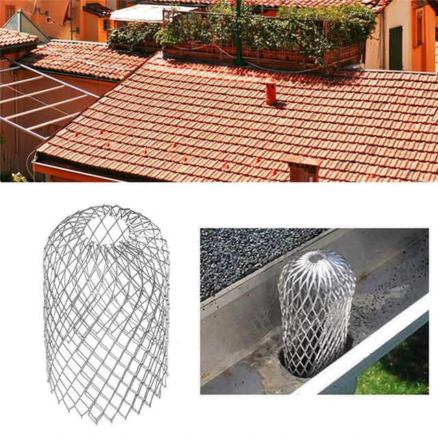 Roof Gutter Guard Filters 3 Inch Expand Aluminum Filter Strainer Stops Blockage Leaf Drains Debris Drain Net Cover Gutter Guard Aliexpress