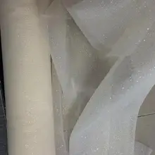 Быстрая kk01#10 ярдов/партия Dobby кремовый бежевый горошек блестящая сетка тюль кружева для пиления свадебное платье/вечерние