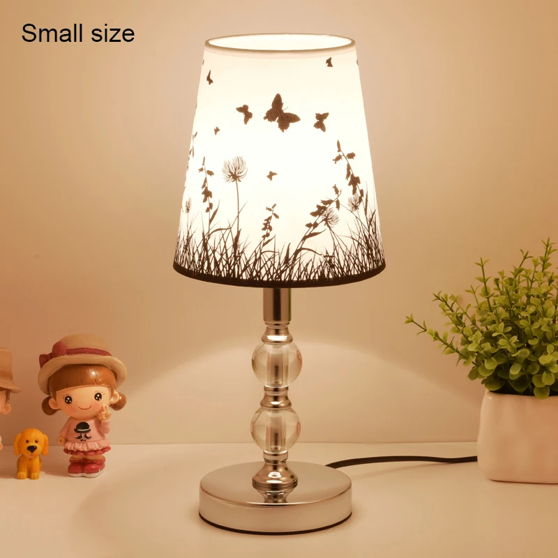 Type 9 no bulb Настольная лампа из хрусталя для спальни, гостиной, светодиодный светильник-прикроватная лампа, современная кровать, Рождественское украшение, Лампе де шевет де Шамбре - Цвет абажура: Type 9 no bulb