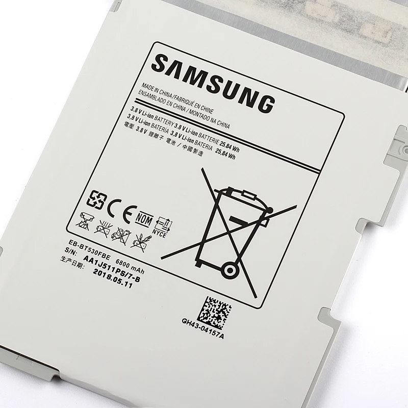 samsung высокое качество EB-BT530FBE Батарея для samsung GALAXY Tab4 Tab 4 SM-T530 T535 T535 T537 T531 T533 6800 мА-ч