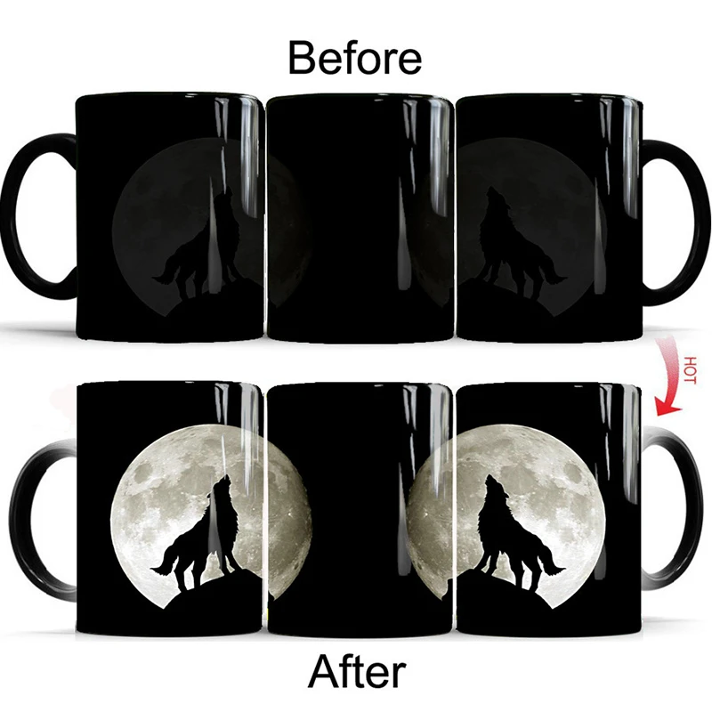 Magic Mug I Love You To The Moon And Back Heat Sensitive CoffeeTea Cup Morphing