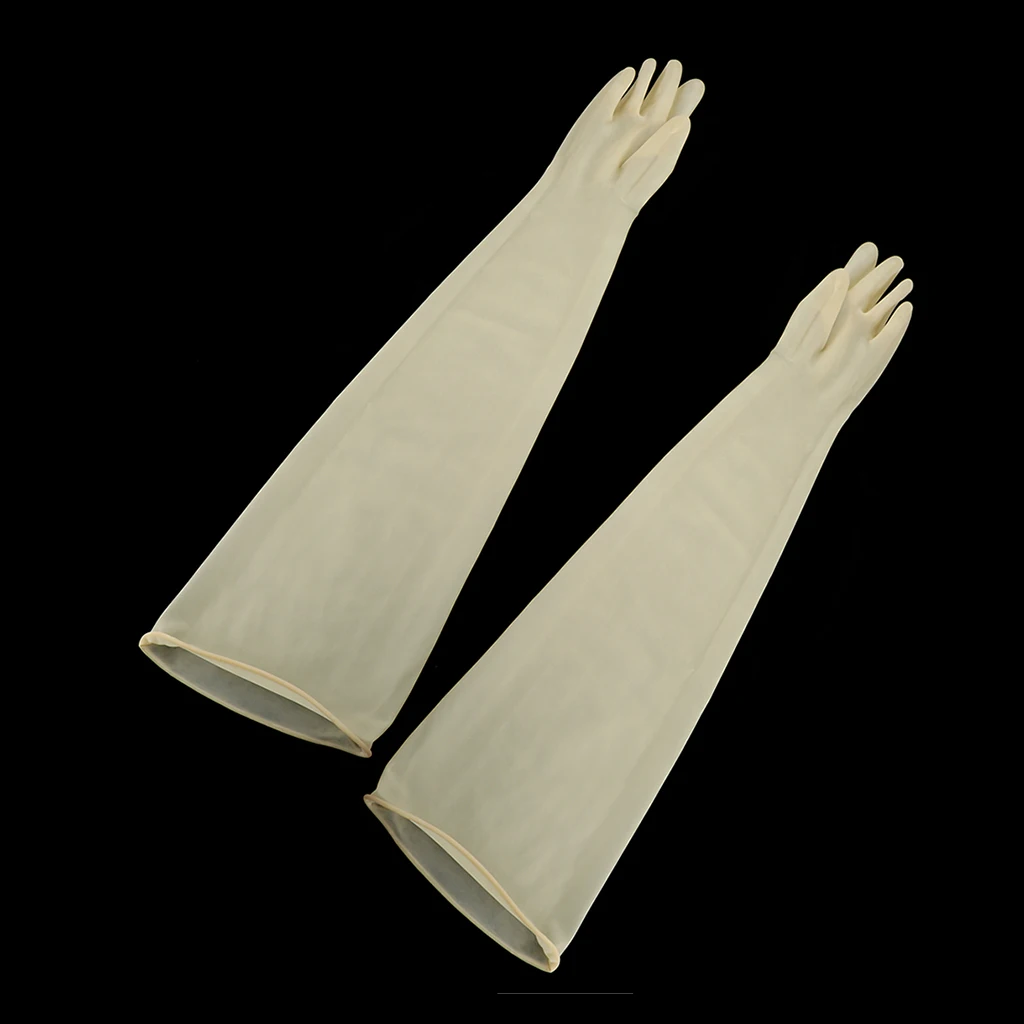 75cm Industrial Anti Chemical Acid Alkali Houseware Kitchen Household Protective Equipment Work Safety Rubber Gloves Unisex 3