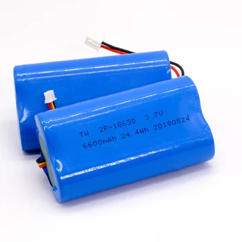 

1s2p 18650 6600mah lithium batteries 3.7v 18650 li-ion rechargeable battery with wires and JST -XH 2Pconnector