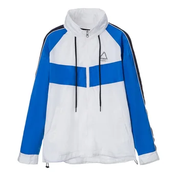 

White Jacket Men's Spring Modern Autumn Hip-hop Sports Boys Loose Jacket Casual Stylish Fashion Clothes Blue Long GG50jk