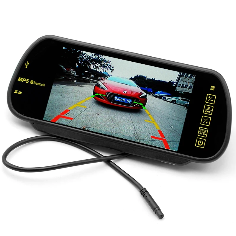 HD 7 &quotTFT автомобильный монитор заднего вида парковочный SD USB с Bluetooth комплект