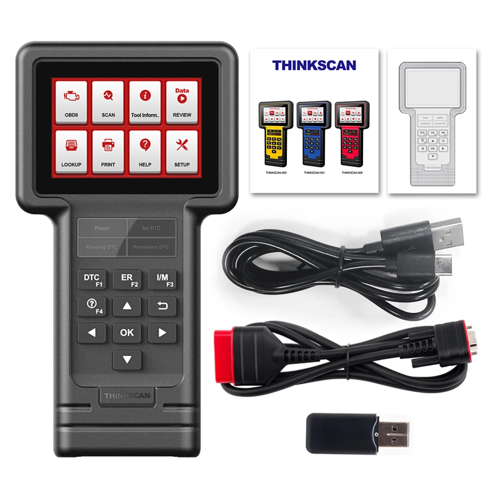 THINKCAR ThinkScan S01 OBD2 Full System Code Reader for Benz Oil/Brake/SAS/ETS/DPF Reset EOBD Scanner Car Auto Diagnostic Tool auto inspection equipment Code Readers & Scanning Tools