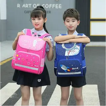 

Schoolbags British style schoolbags1-3-6 grade boy and girls children's schoolbags 6-12 years old backpacks,Waterproof schoolbag