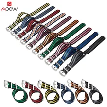 Нейлоновые ремни NATO ZULU ремешок для часов универсальный ремешок для часов Замена ремней для мужчин и женщин аксессуары для часов 18 мм 20 мм 22 мм 24 мм