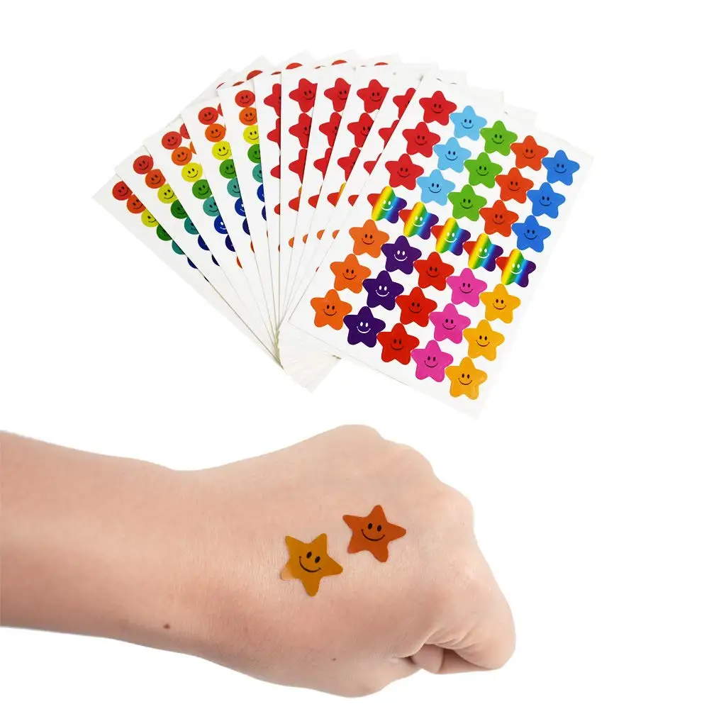 

Smiley Star Stickers Reward Stickers for Teachers Children Toddlers Parents Kids Craft Scrap Books Decoration, 60sheets, 6240pcs