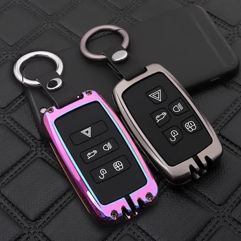 

For Land Rover Range Rover Sport Vogue Evoque Discovery 4 Velar Discovery 5 2019 Zinc alloy + silicone car key case Full cover