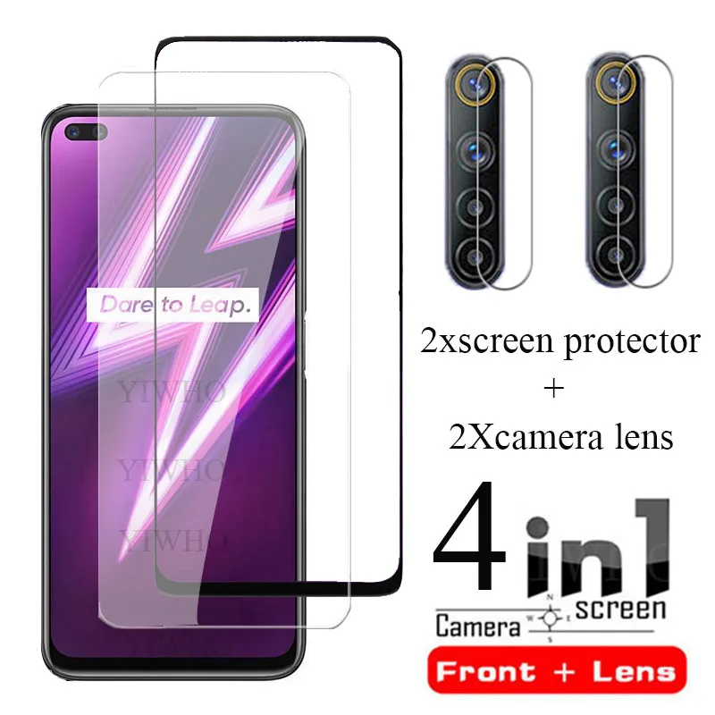 4 IN 1 On for OPPO Realme 6 Pro Glass Screen Protector for Realme 6i 6i Film Protective Tempered Camera Len Glass Film Realme6i afbeelding