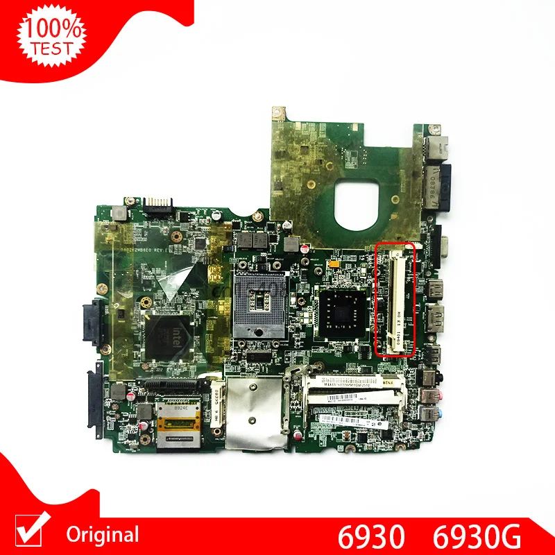 Оригинальная материнская плата MBASR06002 DA0ZK2MB6E0 для ноутбука Acer aspire 6930 6930g PM45 DDR2 со