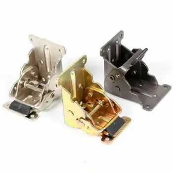 

90 Degrees Self-locking Folding Hinge Dining Table Lift Support Connection Cabinet Hinges Furniture Hardware Accessories