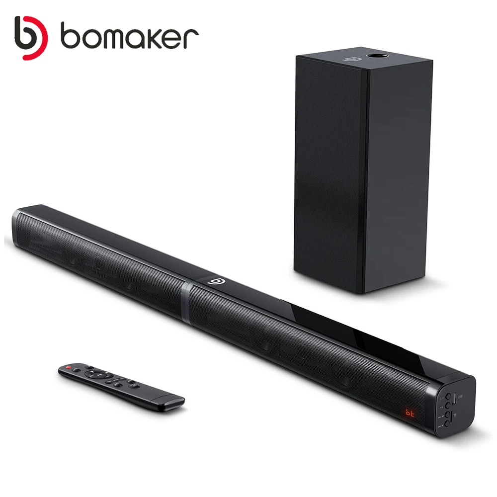 Саундбар BOMAKER 2 1 CH TV сабвуфер 5EQ дБ домашний кинотеатр 3D объемная система Bluetooth
