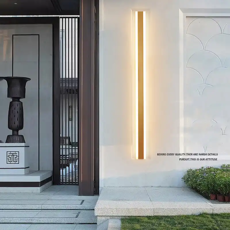 Modern Waterproof outdoor Long Strip LED wall lamp IP65 Aluminum Wall Light Garden porch Sconce