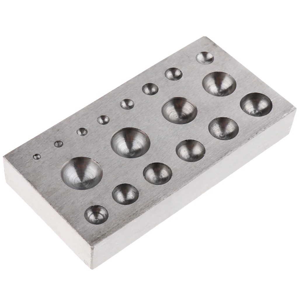 

Premium Dapping Block Jewelers Forming Tool Jewelry Shaping Tool for Jewelry Store Coin Maker Metalsmith Goldsmith