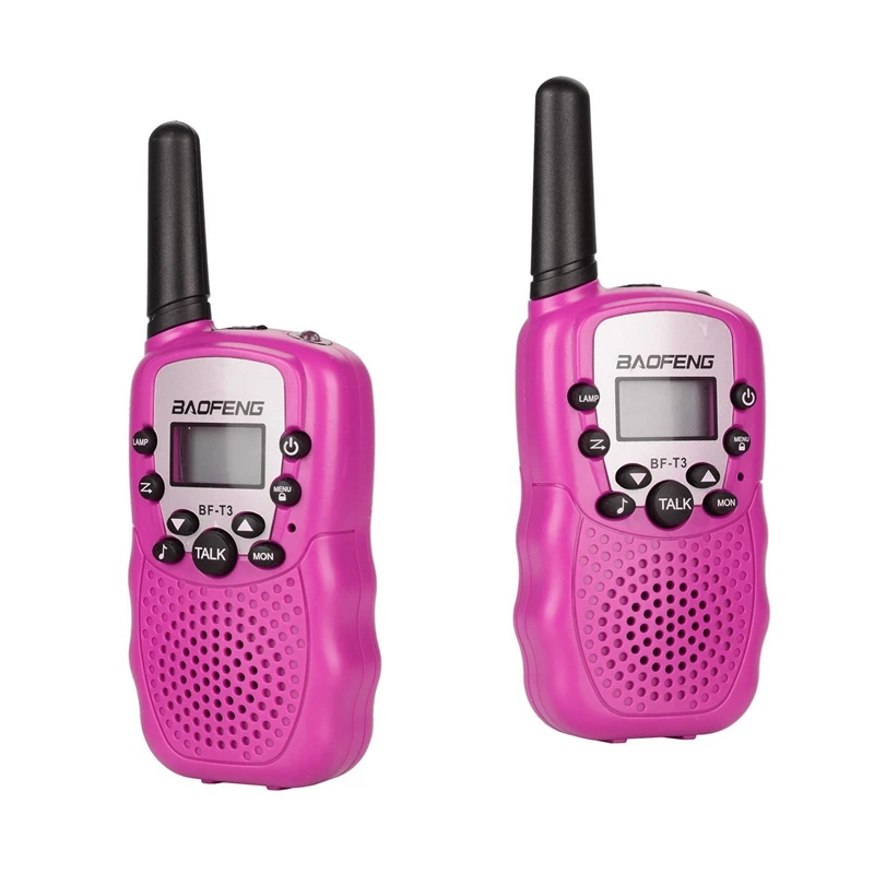 Baofeng T3 enfants talkies-walkie Mini Radios bidirectionnelles garçons et filles Uhf 462 - 467 Mhz Frquency 22 canaux-1 paire