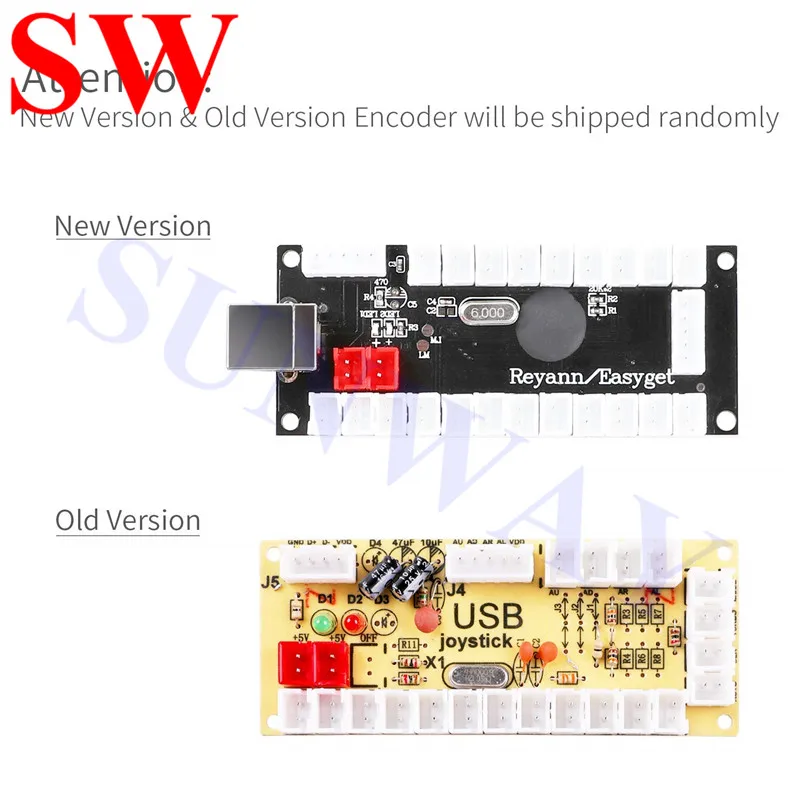 Черный цвет нулевой задержки USB джойстик для ПК печатная плата USB управления с 2PIN кабелем для игры MAME& Mini Top аркадная машина