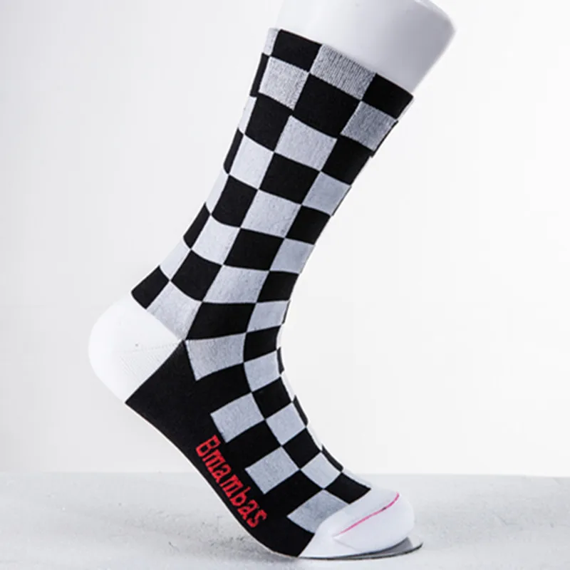 Bmambas, высококачественные профессиональные брендовые дышащие спортивные носки, носки для шоссейного велосипеда, уличные спортивные гоночные велосипедные носки - Цвет: black