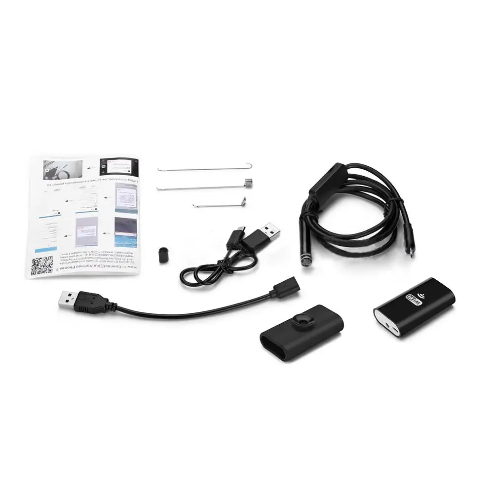 2.0 MP  ð  8 LED 8mm ð ˻ ī޶ HD Borescope   ī޶ iOS   ̵  5M
