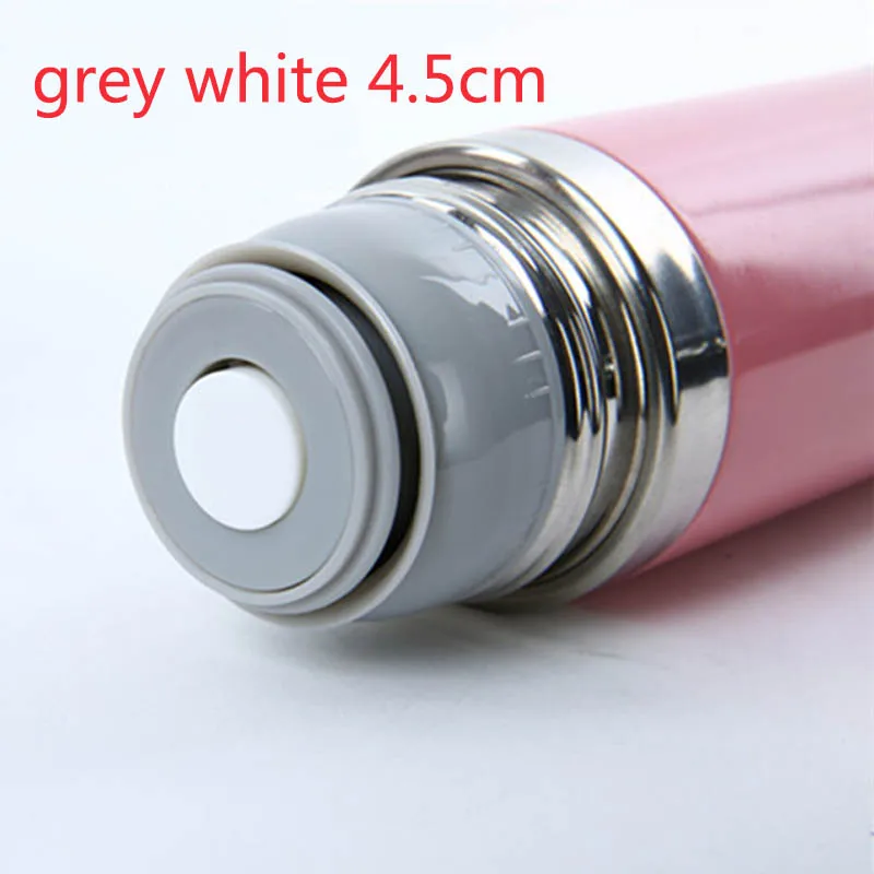 grey white 4.5cm Уличная чашка для путешествий, вакуумная фляжка, крышка, универсальная посуда для напитков, кружка на выходе, фляжка в форме пули, крышка, аксессуары для термосов, пластиковая крышка термоса - Color: grey white 4.5cm