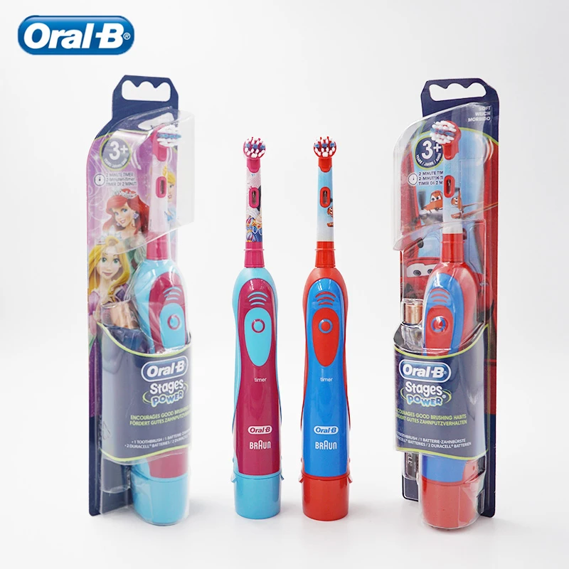 Original Oral B Electric Toothbrush for Adults Children Kids Battery Powered Rotation Type Gum Care Soft Bristles Deep Cleaning