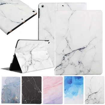 

1PC For ipad mini 1/2/3 Automatic Auto-Sleep/Wake Up Marble Pattern Bracket Shockproof Protective PC Soft-Touch Shell Case Cover