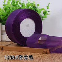  45meter/roll 12/15/20/25/40/50mm Organza Ribbons Wholesale Wedding Christmas Birthday Party Decoration DIY Gift Wrapping Ribbons 