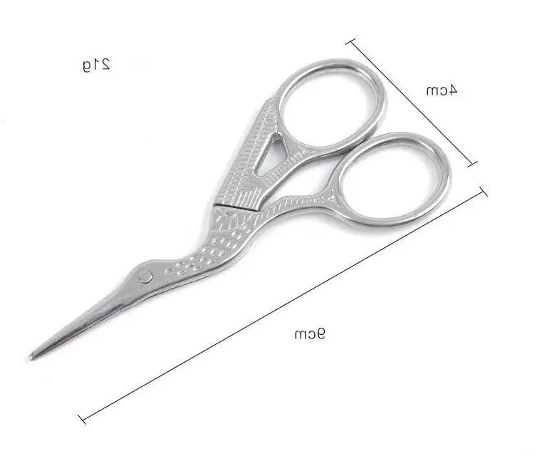 

Silver Stork Sewing Scissors Trimming Dressmaking Shears Cross-stitch Carbon Steel Tailor Scissor Sewing Embroidery Wholesale