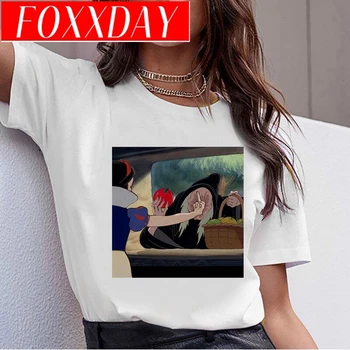

Dark Snow White Harajuku T Shirt Women Ullzang Vintage 90s Aesthetic T-shirt Korean Style Tshirt Fashion Graphic Top Tees Female