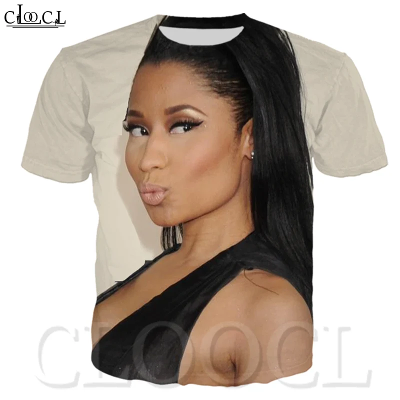 Модная Сексуальная футболка с 3D принтом Nicki Minaj рэппер звезда певец хип хоп