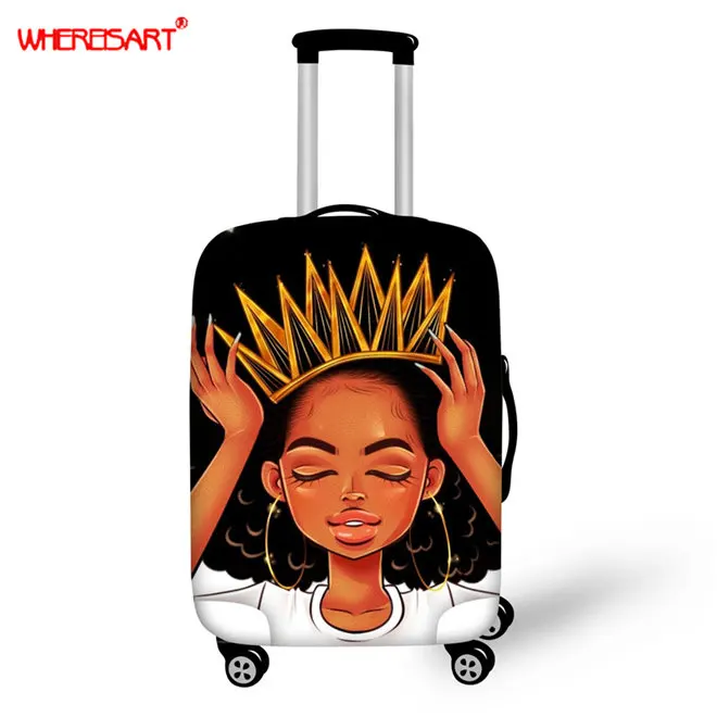 WHEREISART Travel On Road African Luggage Cover Protector Suitcase Protective Covers for Trolley Case Trunk Case Apply to 18-30 - Цвет: YQ1901