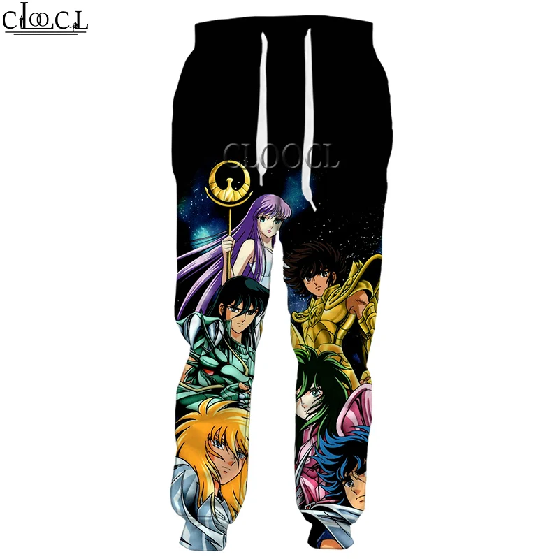 

HX Newest Anime The Knights of The Zodiac Saint Seiya 3D Print Pants Fashion Unisex Harajuku Funny Sweatpants Hip Hop Trousers