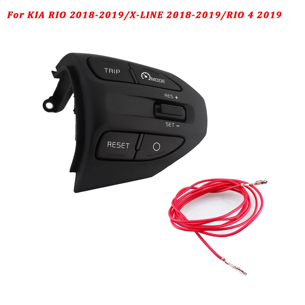 Для KIA K2 Рио Рио 4 X-LINE рулевое колесо кнопки Bluetooth телефон круиз Управление с переключателем громкости кнопки Auto Запчасти - Цвет: Model C Red C