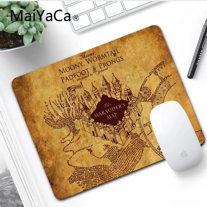 MaiYaCa, высокое качество, Поттер, карта, геймерская игра коврик для мыши, ноутбука, игровой коврик для мыши, коврик для мыши, игровой коврик для мыши - Цвет: No LockEdge 25x29cm
