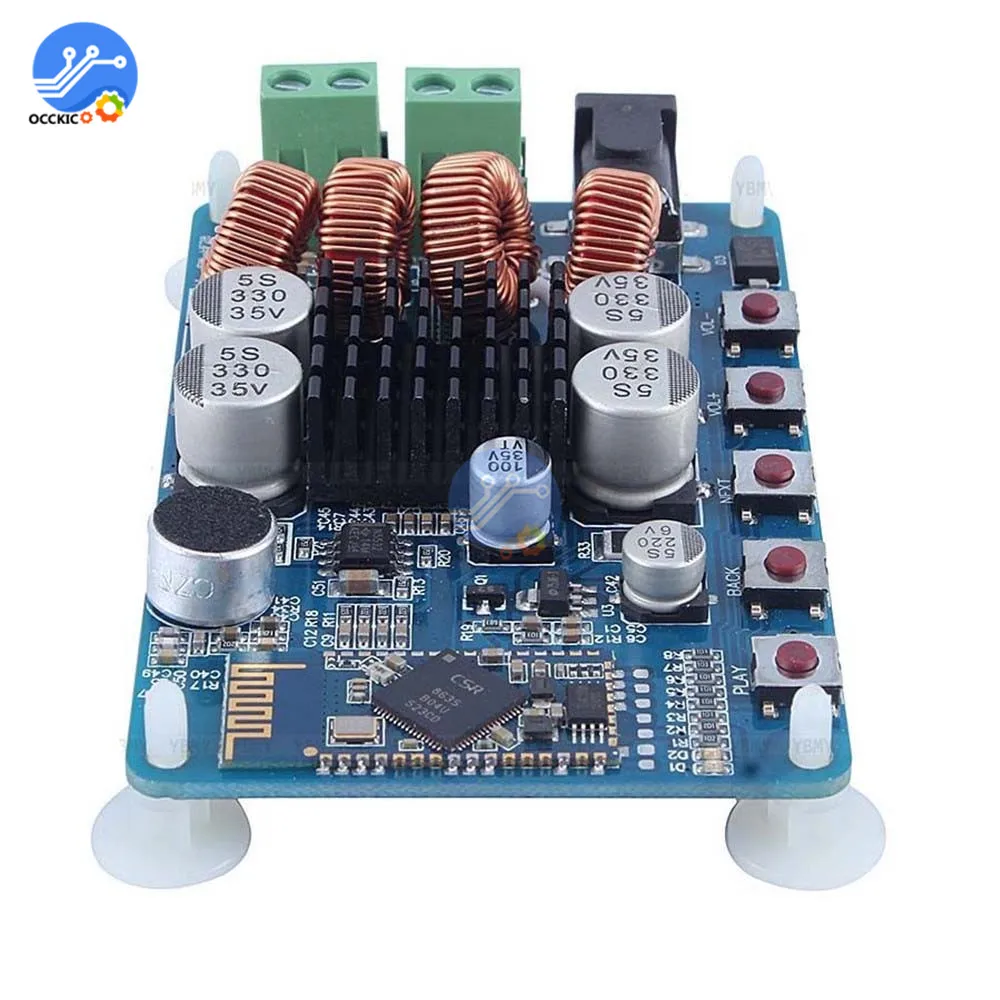 TPA3116 TPA3118 Беспроводная Плата усилителя Bluetooth4.0 8 26VDC 2X30W/2X50W цифровой аудио