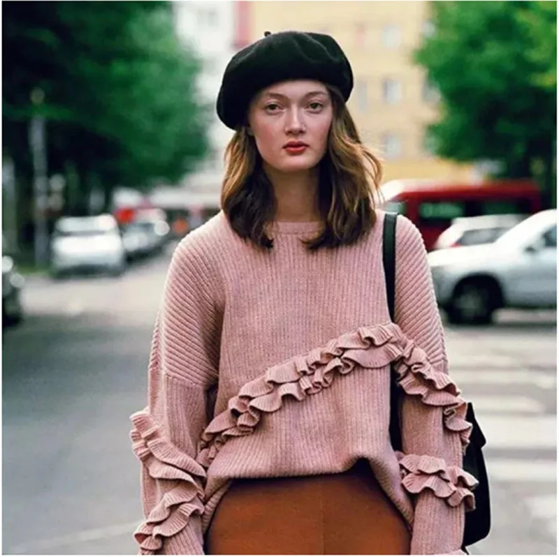 Wool Beret hat 70g Weight Girl Women Casual Vintage Round Artist Pumpkin hat Caps wool hats winter hats women berets classic hats vintage hats