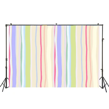 

Photography Backdrop Valentines Day Colorful Stripes Background Newborn Baby Child Portrait Photo Props US-23