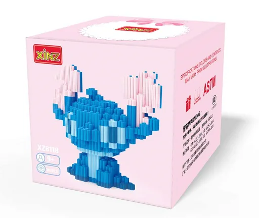 Stitch Мини мультфильм строительные блоки игра Мини DIY пластиковые строительные блоки для детей Подарки - Цвет: Stitch